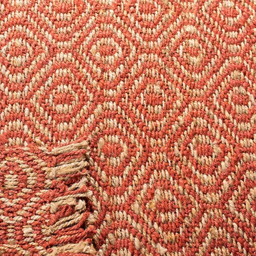 Miniatura 9 de SAFAVIEH Natural Fiber Collection NF445A - Alfombra de pasillo de 2 pies 6 pulgadas x 8 pies, color óxido, hecha a mano con flecos, ideal para zonas