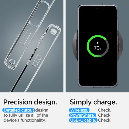 Miniatura 8 de Spigen Liquid Crystal para Galaxy S24 (2024) [Protección de Grado Militar] - Transparente