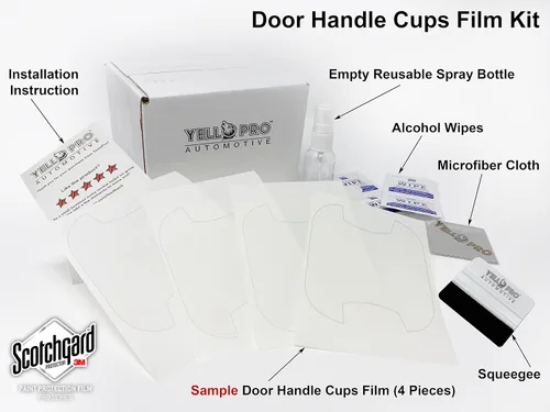 Miniatura 2 de YelloPro - Taza para manija de puerta de ajuste personalizado 3M Scotchgard para Kia NIRO SUV, híbrido enchufable, híbrido, EV, 2023 2024 2025