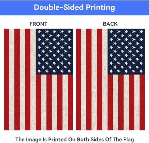 Miniatura 3 de Bandera americana de Estados Unidos, pequeñas banderas de jardín americanas para patio, porche, día de la independencia, festival patriótico