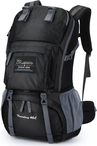 Mochila de senderismo de 40 L de Mountaintop, mochila ligera de viaje para hombres y mujeres, mochila para acampar al aire libre y hacer senderismo