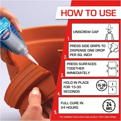 Miniatura 5 de Loctite Super Glue Gel Control, transparente, botella de 0.14 onzas líquidas, paquete de 3