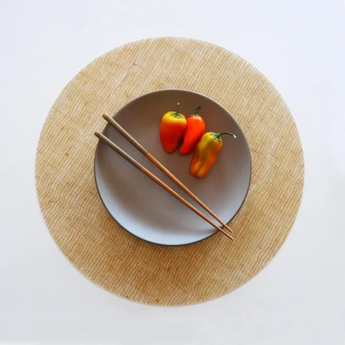 Miniatura 30 de Modern-Twist Mantel individual rectangular de silicona de 14 x 16 pulgadas, 100% silicona de grado alimenticio, estampado Asawa en niveles, paquete