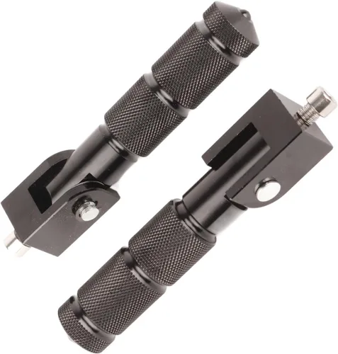 Miniatura 5 de Estriberas de aluminio, 2 piezas, 8MM universal, 90 grados plegables, negro, 5 1 pulgadas