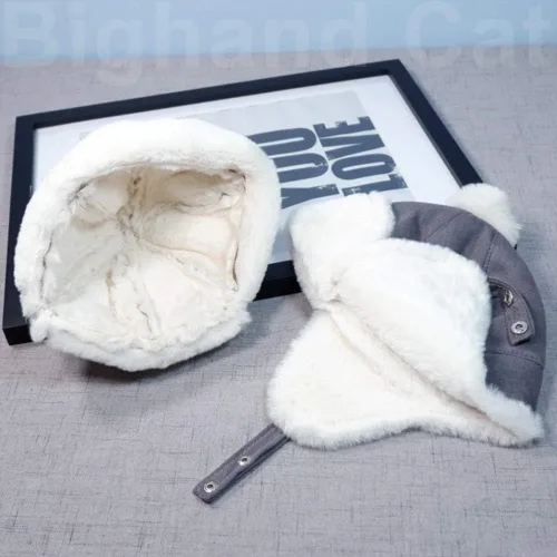 Miniatura 4 de IIG Gorro de invierno con orejeras Ushanka para bebé niño, gorra de soldado unisex para niños, sombrero de cazador