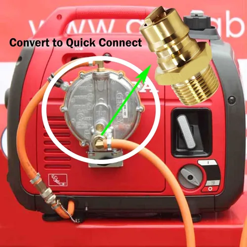 Miniatura 7 de Generador de combustible dual de latón macizo hembra y macho, manguera de propano natural, conexión rápida, accesorios de desconexión para tubería