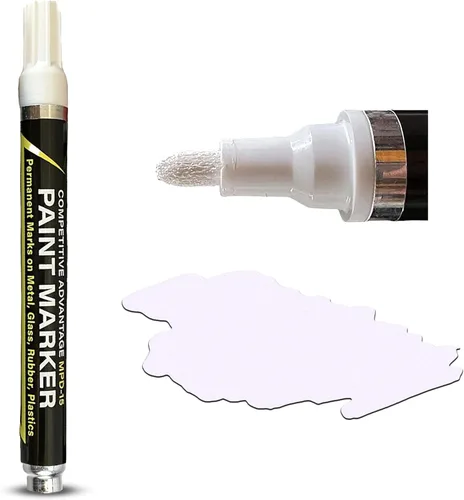 Miniatura 20 de Marcadores de Pintura Esmaltada Competitive Advantage MPD-15 NEGRO - 1 Paquete Marcas Permanentes en Metal, Vidrio, Goma, Plástico y más