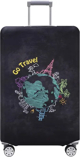 Miniatura 20 de TRAVEL KIN - Funda lavable para maleta con protección antiarañazos, protector para maletas de 18-32 pulgadas, Autumn Leaves, M, Moda
