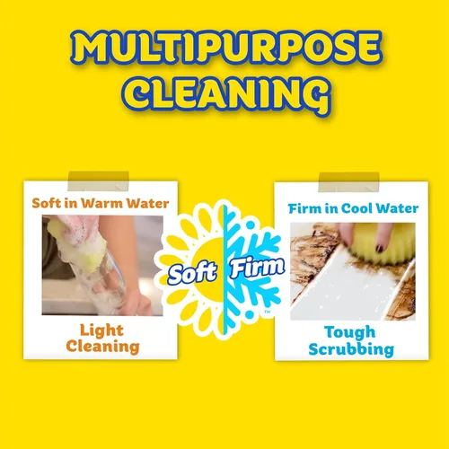 Miniatura 3 de Scrub Daddy Scrub Mommy, Daddy Caddy + Cif Limpiador Multiusos - Estropajo de dos caras sin arañazos para cocina y baño + crema de limpieza