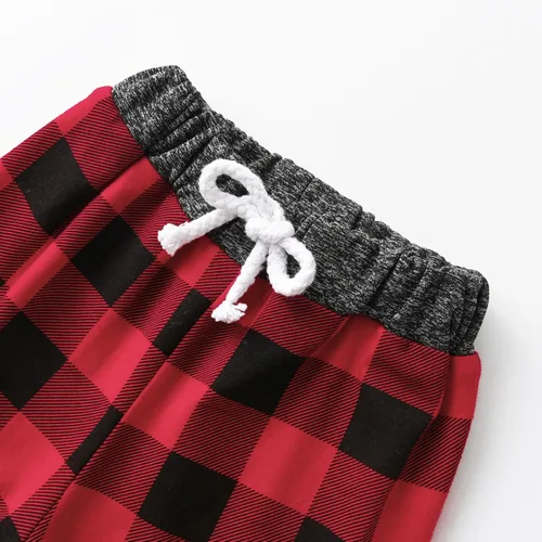 Miniatura 6 de Conjunto de 3 piezas de ropa de bebé recién nacido con estampado de manga larga + pantalones + sombrero