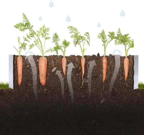 Miniatura 8 de Camas de jardín elevadas galvanizadas para verduras, caja de plantación grande de metal, kit de jardinería de acero para flores y hierbas
