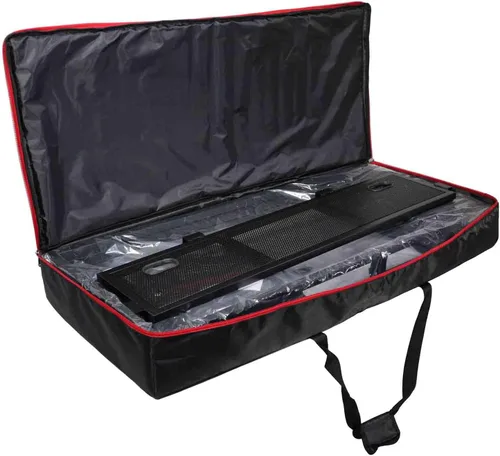 Miniatura 9 de XF-VISTA BL MK2 VISTA VISTA Estación de Mesa de Fachada para Cabina de DJ con Kit de Tela Blanco/Negro y Bolsa de Viaje Acolchada Hardware Negro