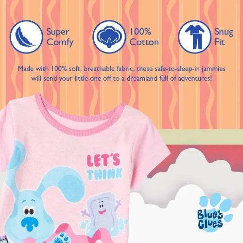 Miniatura 3 de Nickelodeon Pijama de algodón de ajuste cómodo para niñas Blues Clues