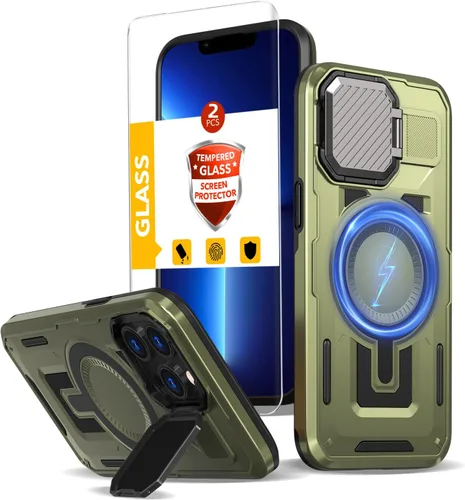 Miniatura 116 de Funda magnética para Google Pixel 9A compatible con cargador inalámbrico MagSafe, para Pixel 9A, funda de teléfono integrada de 360 °, con 2