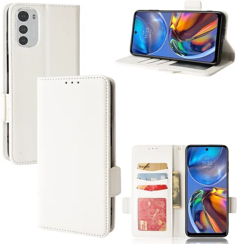 Miniatura 29 de Funda de piel sintética compatible con Motorola Moto E22 4G, funda de piel sintética compatible con Motorola Moto E22i 4G, color negro