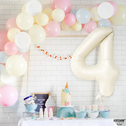 Miniatura 1251 de KatchOn, Globo grande azul número 2 de 40 pulgadas Decoraciones de cumpleaños de Baby Shark para niño de 2 años Globo azul número 2 Globo