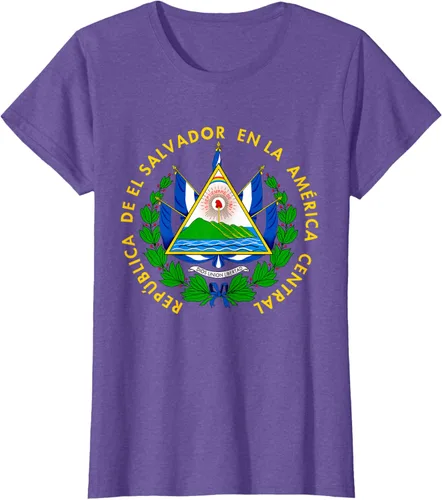 Miniatura 24 de Camiseta con diseño de emblema de la bandera de El Salvador