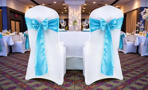 Miniatura 263 de mds - Lote de 10 lazos de satén para sillas de boda y eventos, para decoración de fiestas, 30 colores, Satin, 10 Verde oliva