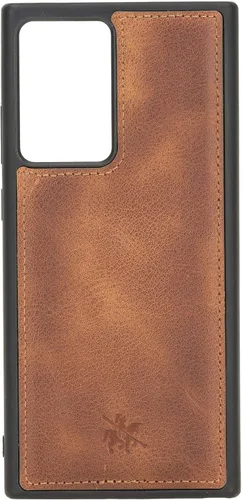 Miniatura 301 de Venito Lucca - Funda de piel compatible con Samsung Galaxy Note 10 (6,3 pulgadas), extra segura, con cubierta trasera acolchada, cocodrilo negro