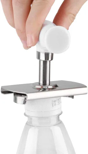 Miniatura 7 de Abrelatas ajustable, abridor de tarros de acero inoxidable para latas de botellas de 1 a 4 pulgadas, abridor manual de latas, removedor de tapa