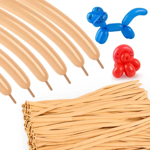 Miniatura 9 de 260 globos negros, 100 globos largos para construir arcos de globos, globo de látex delgado para modelar guirnaldas de animales y decoraciones