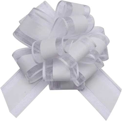 Miniatura 8 de HSXJJ 6 Piezas Lazos de Regalo Grandes, Lazos Tirables para Envolver Regalos, 6 pulgadas, Cesta y Decoración de Boda, Lazos de Envoltura de Regalos