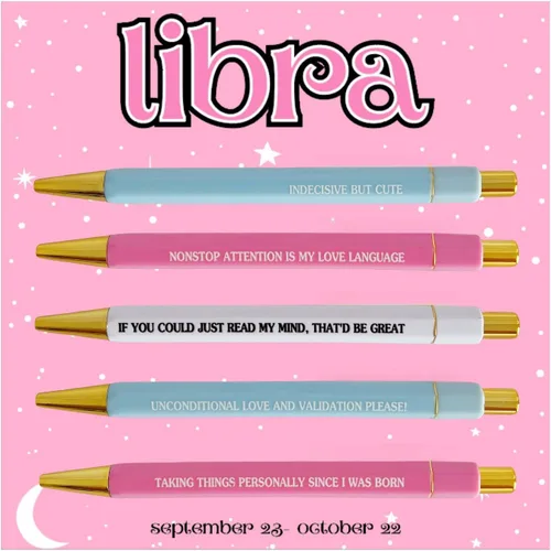 Miniatura 15 de Jxueych 5 bolígrafos divertidos con papel, bolígrafos retráctiles de colores surtidos, tinta negra 1.0 mm punta media de secado rápido