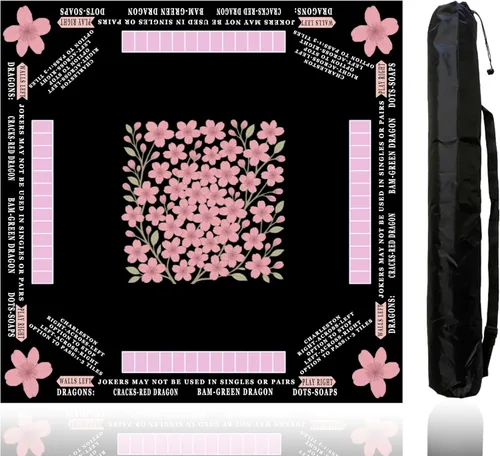 Miniatura 10 de American Mahjong Set completo, juego completo con 166 azulejos Mahjong, bastidores Mahjong con empujadores, instrucciones, dados, fichas, indicador