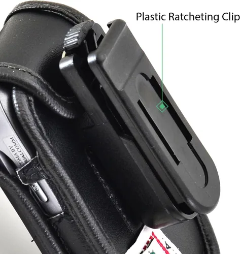 Miniatura 6 de Turtleback Funda ajustada para Kyocera DuraXV Flip Phone Negro Cuero Giratorio Clip de Cinturón Desmontable