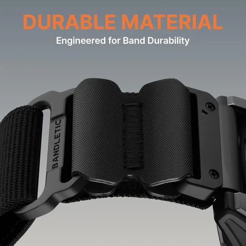Miniatura 2 de Bandletic Compatible con Garmin Instinct 2 Correa de Reloj - Bandas Resistente de Nylon de Ajuste Rápido de 22mm para Fenix 8 E 47mm/7 6 Pro/5