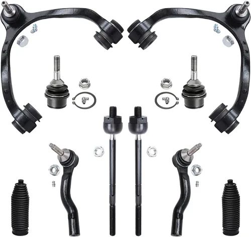 Miniatura 22 de Detroit Axle - Kit de suspensión frontal de 10 piezas para Jeep 2002-2004 Liberty, 2 brazos de control superiores con rótula 2 rótulas inferiores, 4
