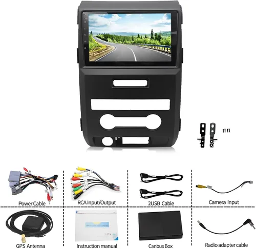 Miniatura 8 de Radio de coche para Ford F150 2009-2014 con Carplay inalámbrico Android Auto, actualización de pantalla táctil de 9 pulgadas para estéreo de coche