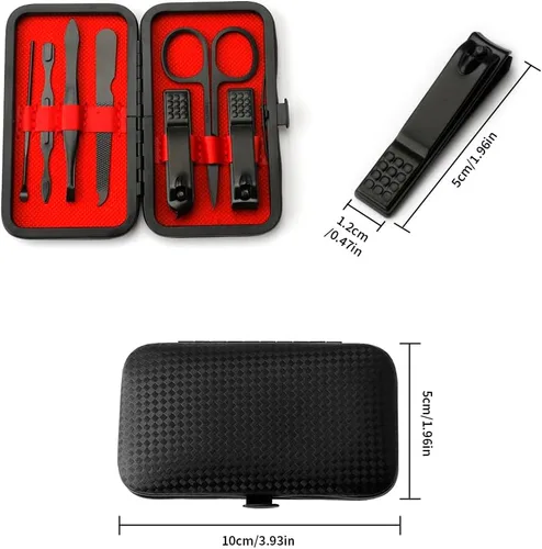 Miniatura 2 de Juego de manicura, cortaúñas, herramientas de cesta de Pascua, suministros de pedicura, cortaúñas para mujeres y hombres, cortaúñas de uñas 8 en 1