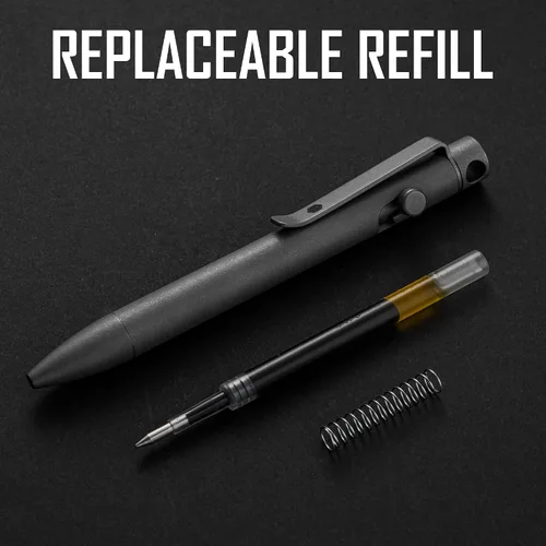 Miniatura 4 de KeyUnity KP03SW Titanium EDC Bolt Action Pen & KA01 Titanium Paracord Bead Bundle