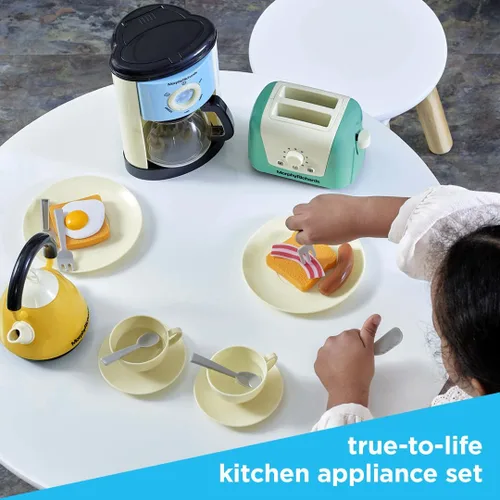 Miniatura 4 de Casdon Morphy Richards Toys - Juego completo de cocina - Juego de electrodomésticos de juguete para niños con tostadora, cafetera, tetera, comida