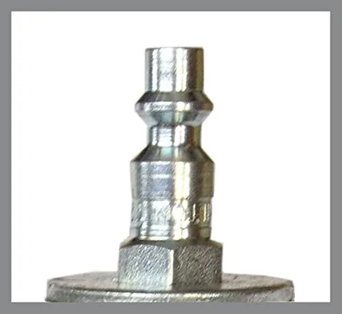 Miniatura 2 de PNEU1 Gancho universal para herramientas neumáticas de cambio rápido de acero inoxidable con acoplador I M de 1/4" y perfil de enchufe