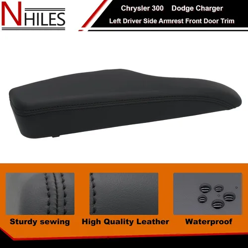 Miniatura 4 de NHILES Apoyabrazos para lado del conductor izquierdo y lado del pasajero derecho de la puerta delantera Compatible con Chrysler 300 Dodge Charger