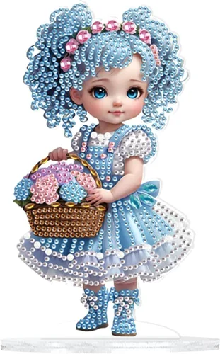Miniatura 15 de MVVMTOP Pintura de Arte de Diamante Decoración de Mesa, DIY Nido de Pájaro de Navidad 5D Forma Especial Diamante Artificial Decoraciones de Navidad