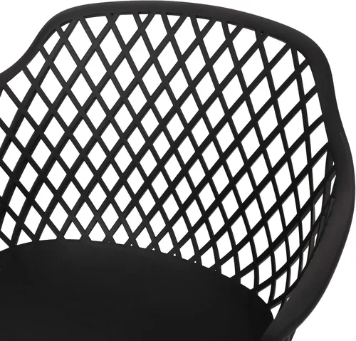 Miniatura 8 de Christopher Knight Home Delia Silla de comedor al aire libre (juego de 2), color negro