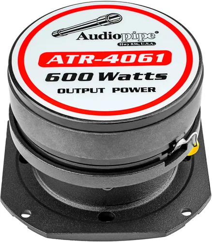 Miniatura 4 de Audiopipe Super Tweeter de titanio resistente, negro (ATR-4061), agudos potentes y nítidos, mejora de sonido de grado profesional, diseño