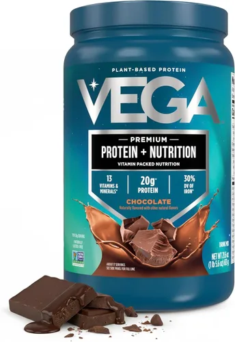 Miniatura 19 de Vega Original Essential Protein - 25g de proteína vegetal, vainilla cremosa, 20 porciones, mezcla para bebida vegana sin OMG, lista para batidos