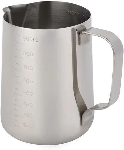 Miniatura 6 de Jarra de leche de 34 onzas/33.8 fl oz, jarra de espuma de leche, espumador de leche, jarra de leche para café, taza de vaporizador, taza de café