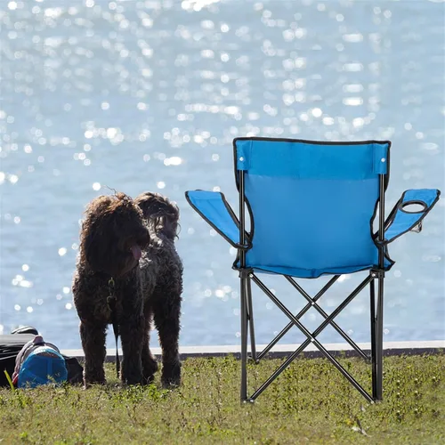 Miniatura 7 de Silla de campamento portátil, silla de campamento pequeña, silla plegable, silla de campamento de playa, silla deportiva con respaldo y soporte
