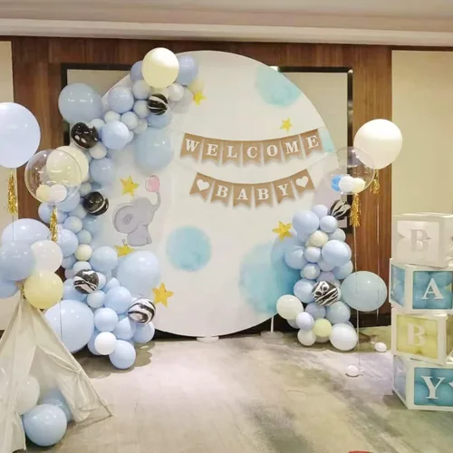 Miniatura 6 de Letreros de bienvenida de arpillera para baby shower, banderas de revelación de género, decoración de fiesta para baby shower, pancarta rústica