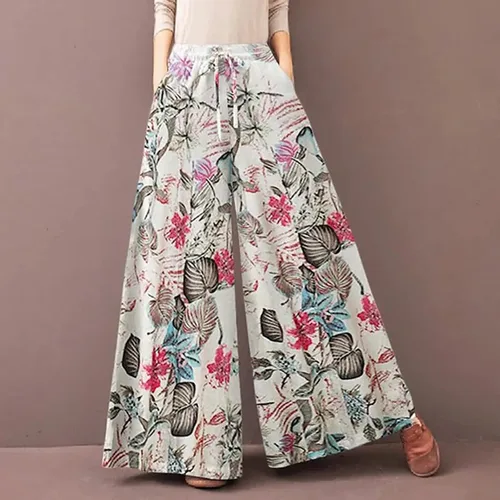 Miniatura 2 de SERYU Palazzo - Pantalones holgados de algodón y lino para mujer