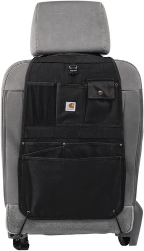 Miniatura 7 de Carhartt Organizador universal de nailon para respaldo de asiento de automóvil, organización para trabajo y niños, color grava