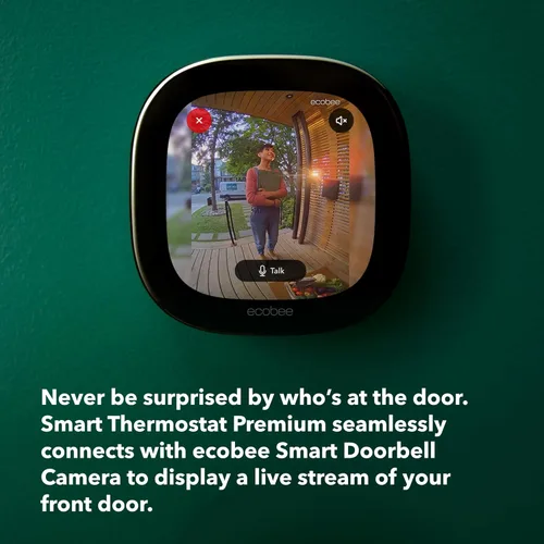 Miniatura 2 de ecobee Timbre de video inteligente con cámara (con cable) - con cámara HD líder en la industria, seguridad inteligente, visión nocturna, sensores