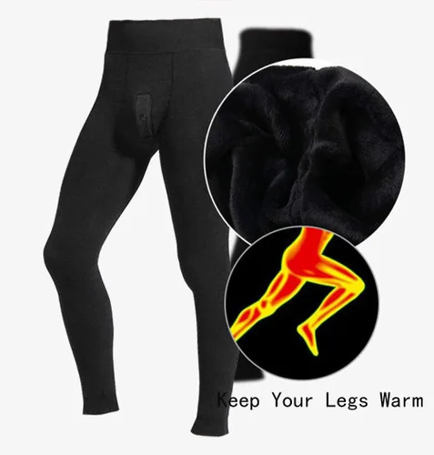Miniatura 6 de Romastory - Pantalones largos con forro polar para hombre (tallas SM)