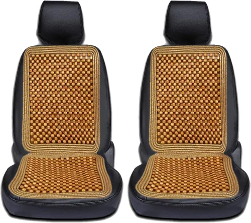 Miniatura 11 de VaygWay Cojín de Asiento Cómodo con Cuentas de Madera – Cubierta de Asiento de Automóvil Cómoda con Cuentas de Madera – Cubierta Fresca de Masaje
