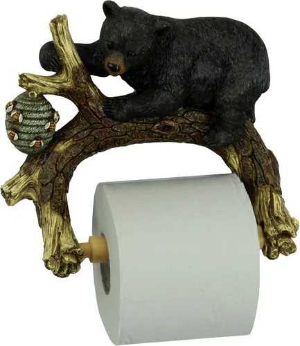 Miniatura 6 de Rivers Edge Products Novedoso soporte de papel higiénico montado en la pared, soporte de 1 rollo TP, accesorios de baño, decoración de baño